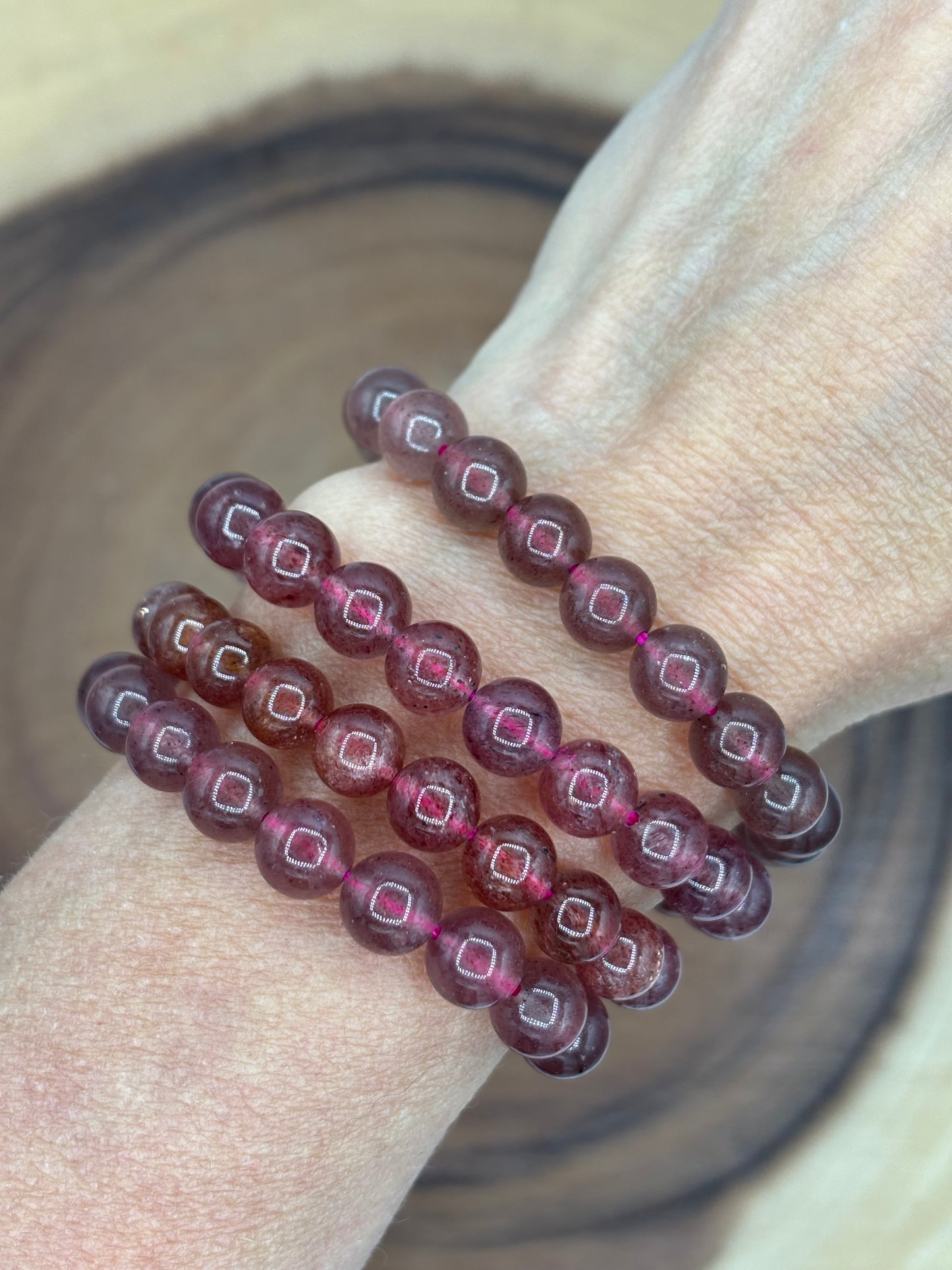 Strawberry Quartz Bracelet