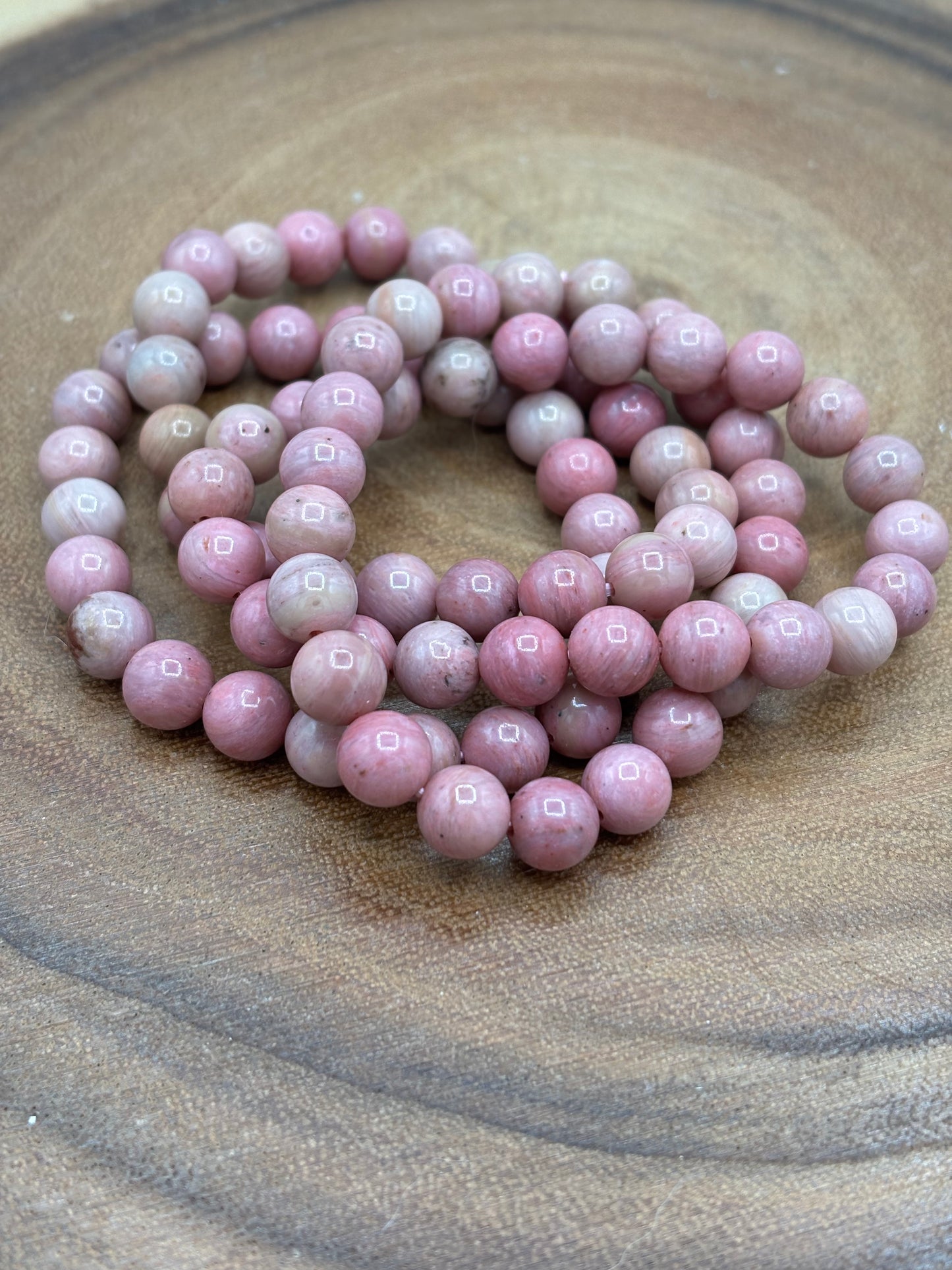 Pink Petrified Wood Bracelet