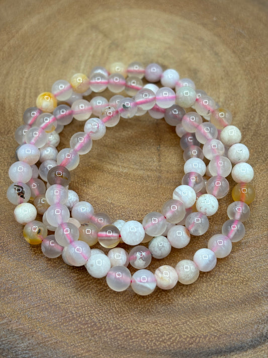 Flower Agate Bracelet