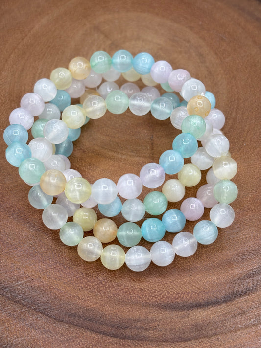 Coloured Selenite Bracelet