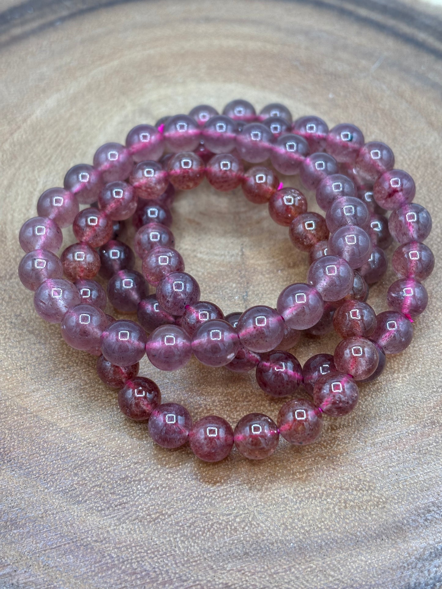 Strawberry Quartz Bracelet