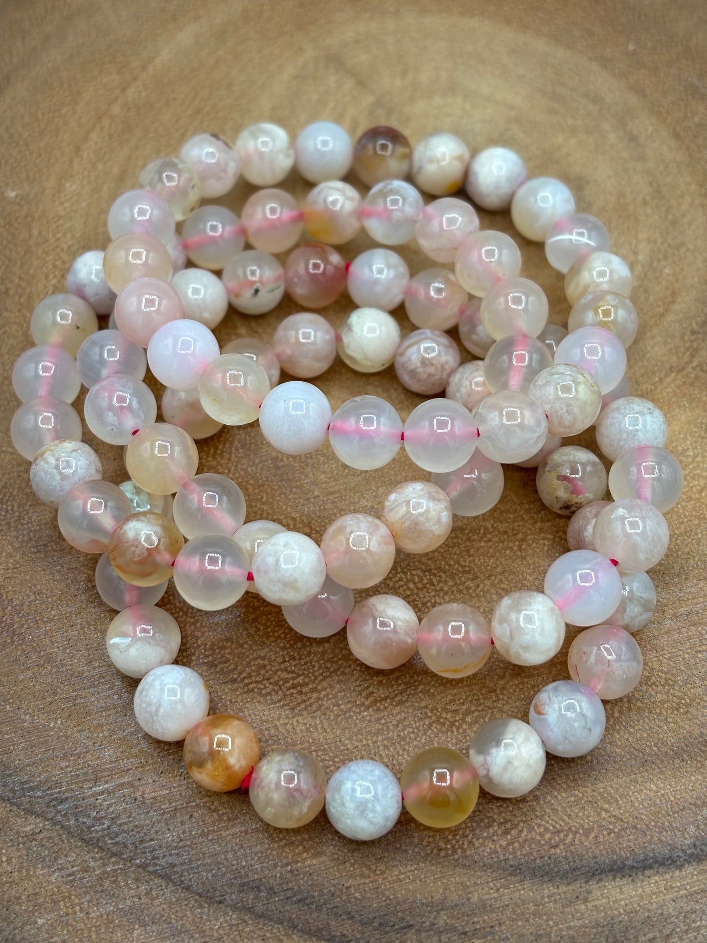 Flower Agate Bracelet