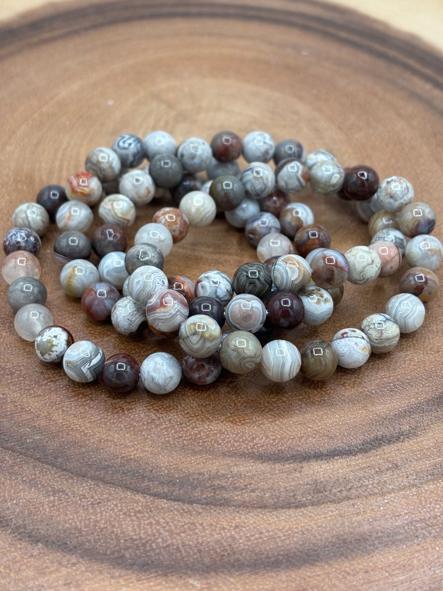 Mexican Crazy Lace Agate Bracelet