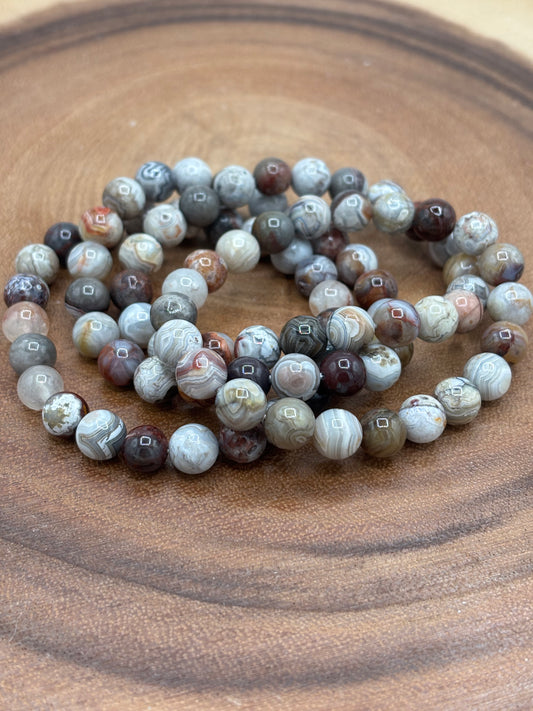 Mexican Crazy Lace Agate Bracelet