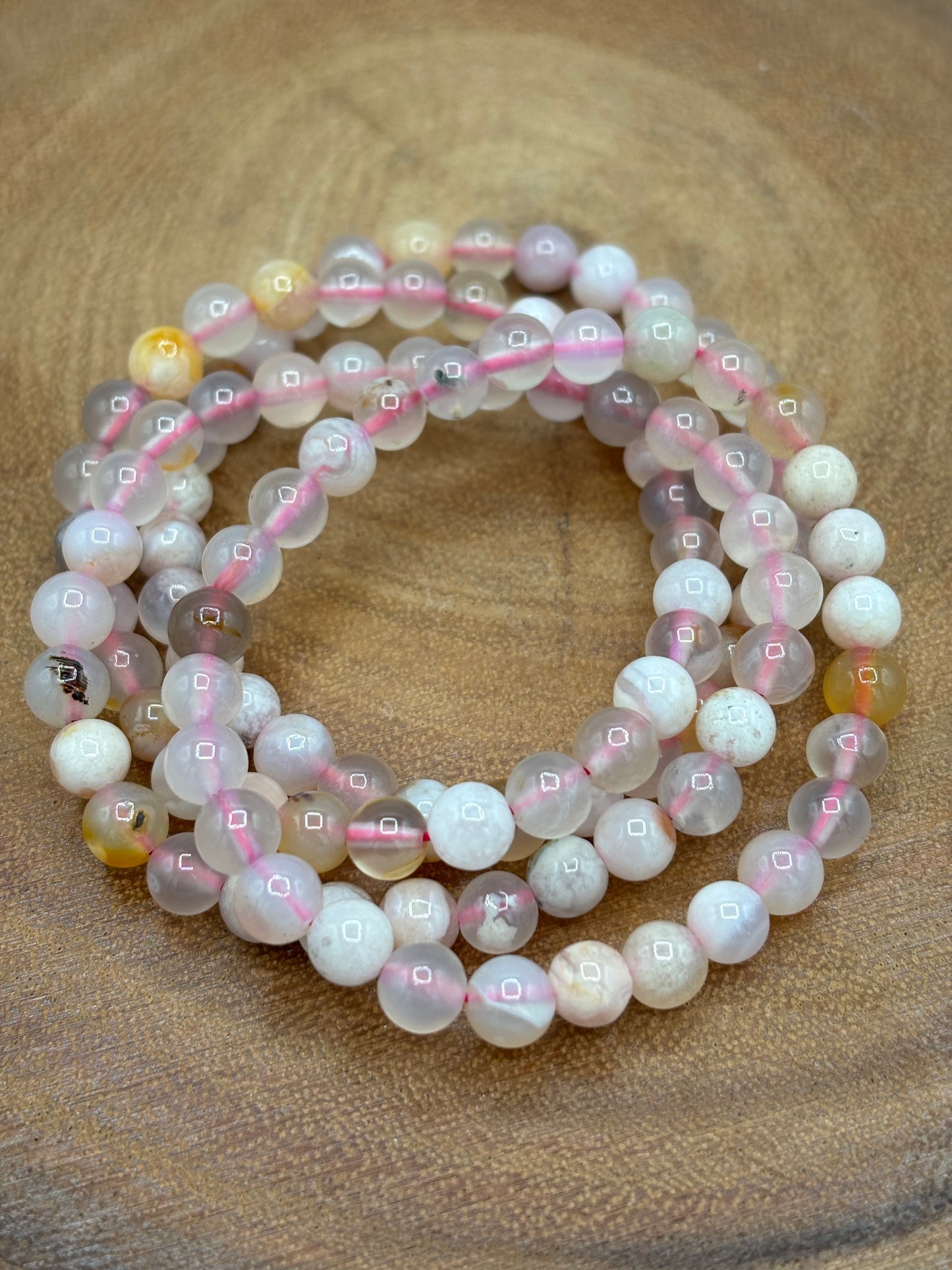 Flower Agate Bracelet