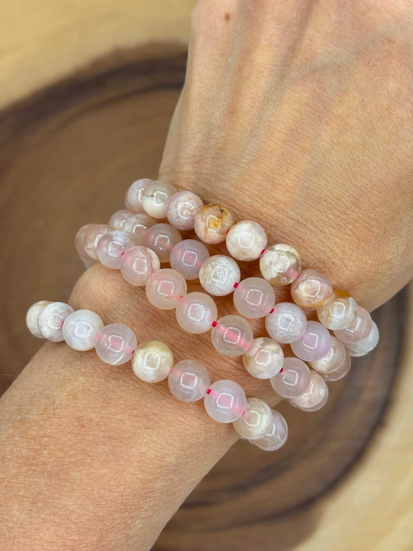 Flower Agate Bracelet