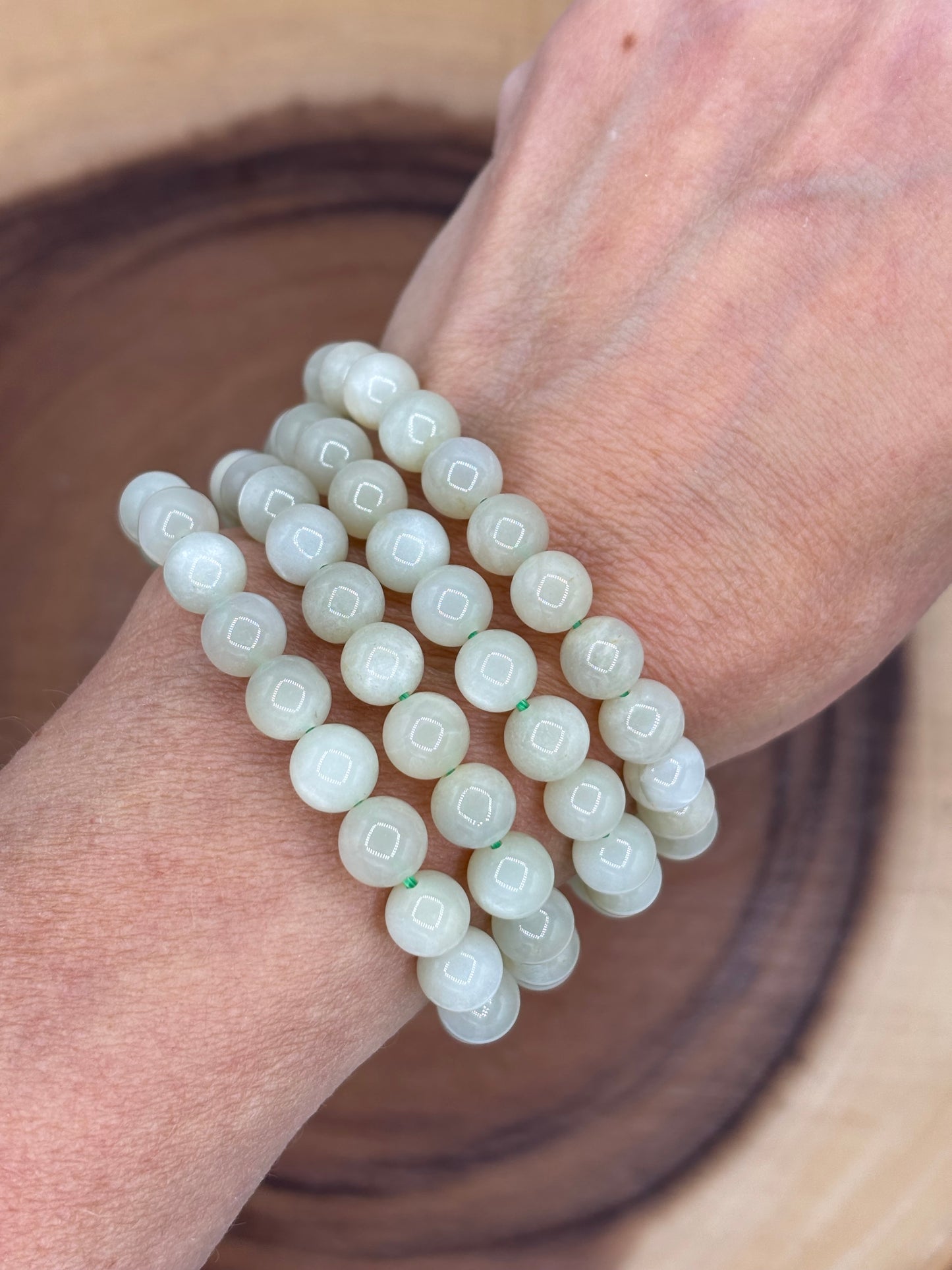 Green Moonstone (Garnierite) Bracelet