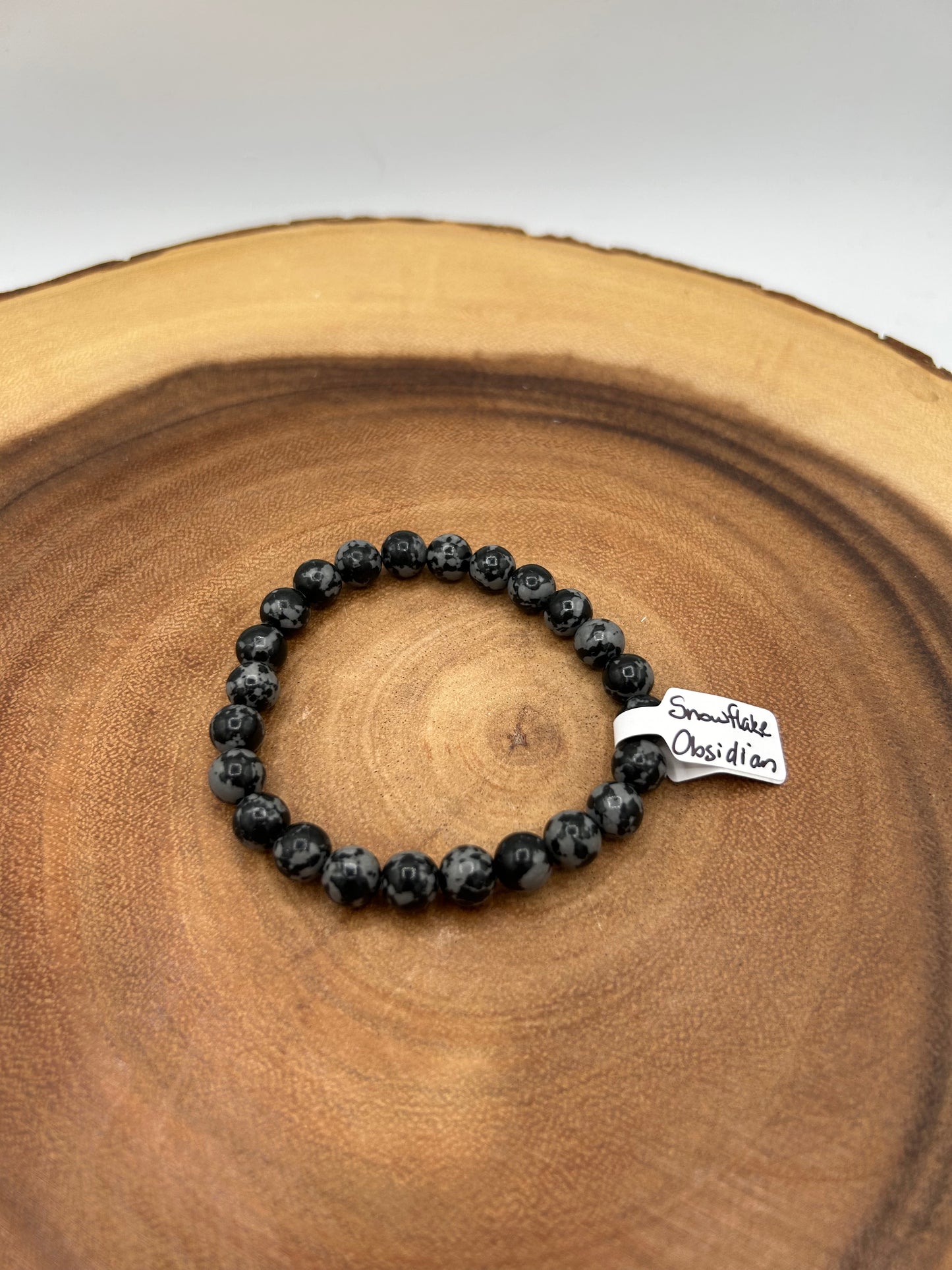 Snowflake Obsidian Bracelet