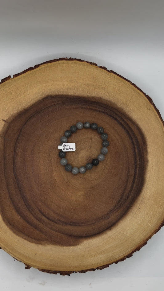 Gray Quartz Bracelet